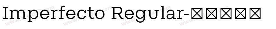 Imperfecto Regular字体转换